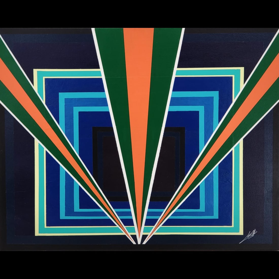 Original Acrylic On Canvas Painting W/ COA By Florida Artist Laurin Sarkki, "REEECHING OUT": Original Acrylic On Canvas Painting W/ COA By Florida Artist Laurin Sarkki, "REEECHING OUT" measures approximately 30" x 24" Please copy and paste the URL link below to review our Terms and