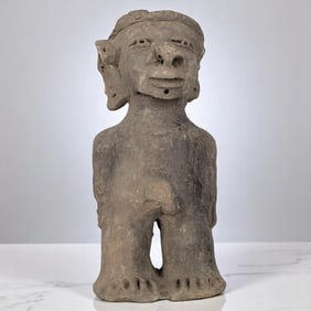 Pre-Columbian Nayarit Ceramic Figure From The Western Mexican Region