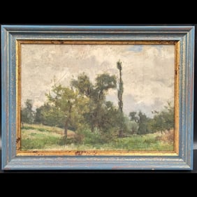 Oil On Canvas Impressionist Landscape Painting, In The Manner Of Claude Monet (French, 1840-1926)