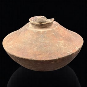 Pre-Columbian Monochrome Pottery Vessel