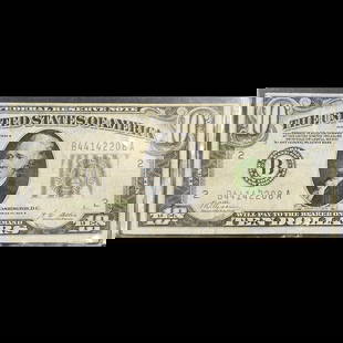 United States Of America Federal Reserve Note $10.00 1928-B Series: United States Of America Federal Reserve Note $10.00 1928-B Series. Measures approximately 6-1/2" x 2-1/2" Please copy and paste the URL link below to review our Terms and Conditions for bi