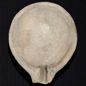 Pre-Columbian Carved Pottery Flat Tray Vessel