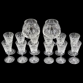 Lot Of English STUART Cut Crystal Cordials & Snifters Glassware, 14 Pieces