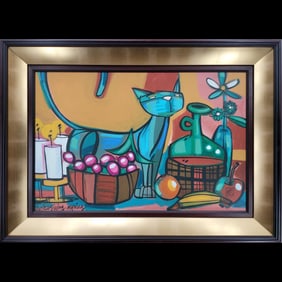 Le Batard (LEBO) Signed Giclee On Canvas "Thanksgiving Morning" 20/350 With COA