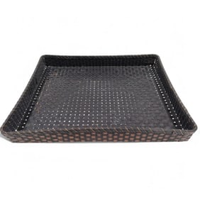 Antique Japanese Woven Bamboo Storage Basket