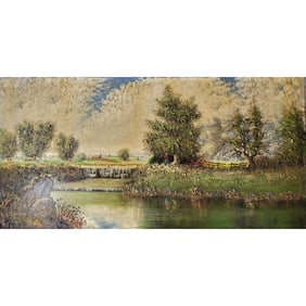 Joseph Kotzian de Miskolc (Hungarian, 1917-1991) Large Oil On Canvas Painting