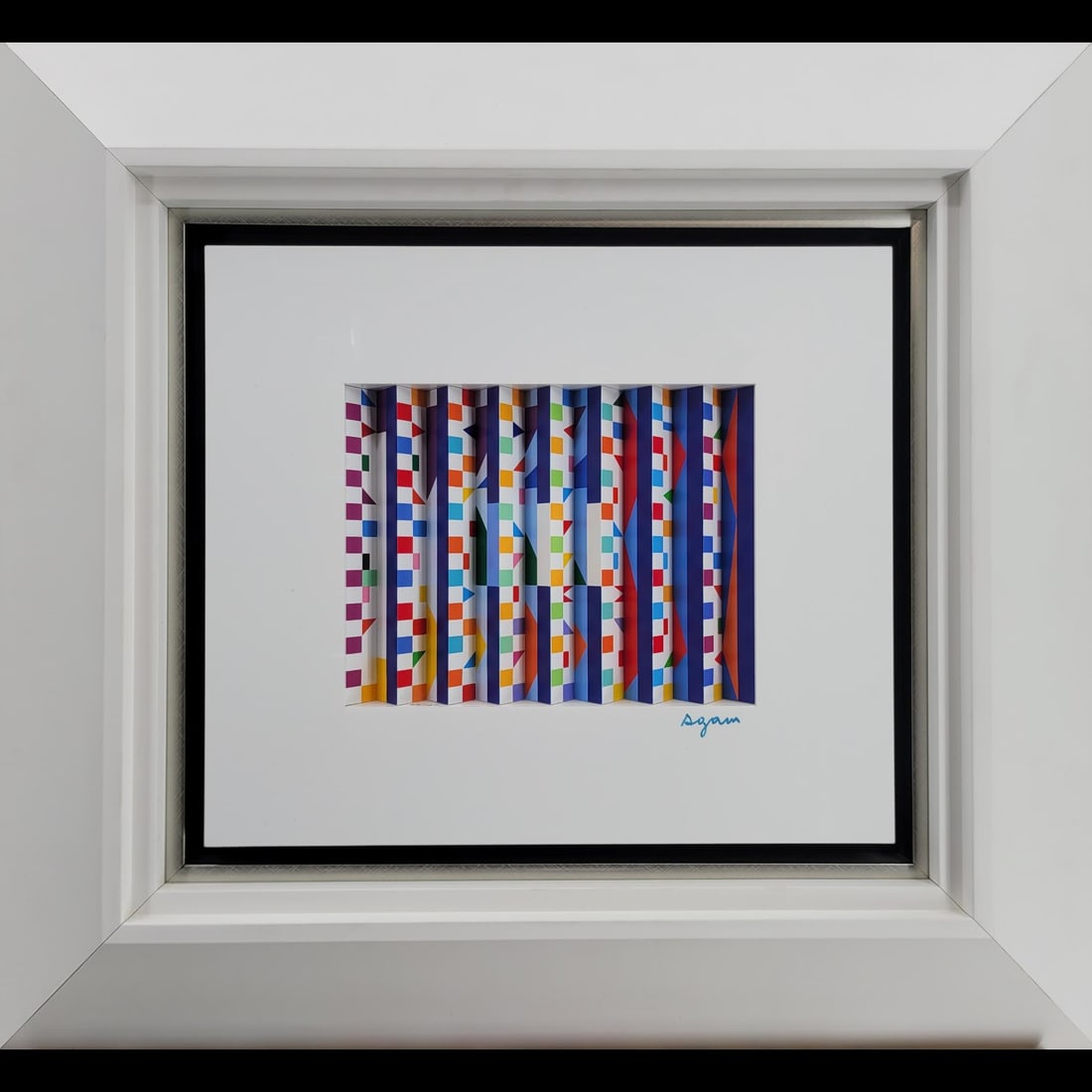 Yaacov Agam Signed Polymorph "Colorful Sky View" 99/180 With COA (1 of 7)
