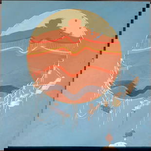 (1984 - 1992) Unsigned Acrylic On Board Dreamcatcher Painting: (1984 – 1992) Unsigned Acrylic On Board Dreamcatcher Painting. Provenance: Life Long Florida Dealer’s Collection. Measures approx. 24" X 24" Please copy and paste the URL link below to revi
