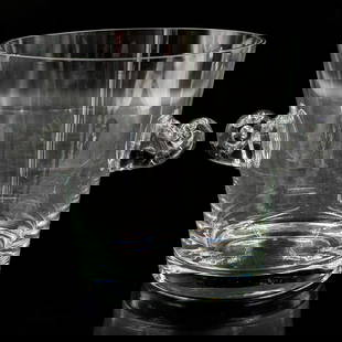 Tiffany & Co Crystal Ice Bucket: Tiffany & Co Crystal Ice Bucket. Measures approx. 6 1/4" X 9". Please copy and paste the URL link below to review our Terms and Conditions for bidding, payment, shipping and other specifics