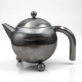 Vintage Original Henley Stainless Steel Teapot