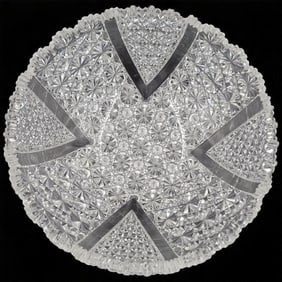 American Brilliant Period Cut Crystal Bowl