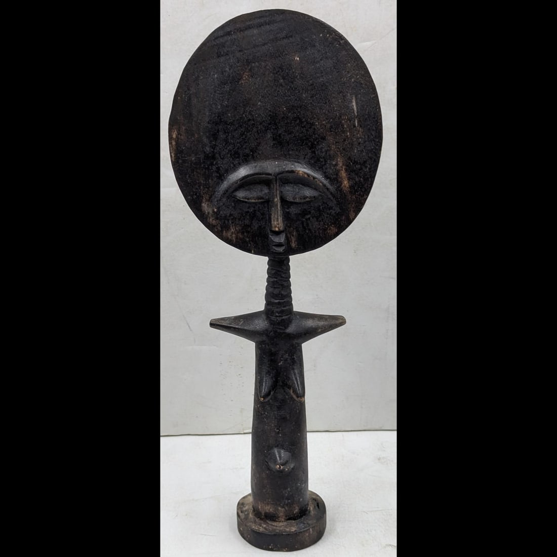 An Old African Ashanti Tribal Fertility Wood Carving: An Old African Ashanti Tribal Fertility Wood Carving . Measures approx. 12 1/4" X 4 3/4". Please copy and paste the URL link below to review our Terms and Conditions for bidding, payment,