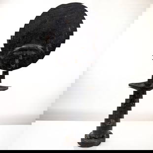 An Old African Ashanti Tribal Fertility Wood Carving: An Old African Ashanti Tribal Fertility Wood Carving . Measures approx. 12 1/4" X 4 3/4". Please copy and paste the URL link below to review our Terms and Conditions for bidding, payment,