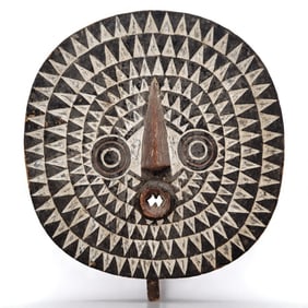 A Large African Congo River Teke Tribe Mask
