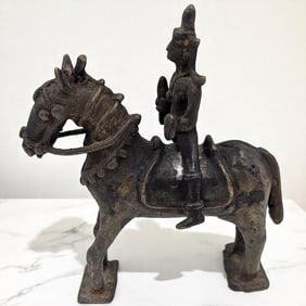 An Antique Indian Brass Khandoba?