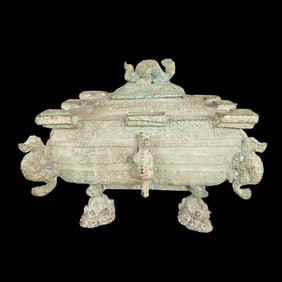 An Old Chinese Archaic Style Bronze Censer