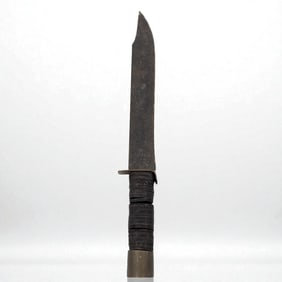 A Custom Handmade Military Trench Fight Knife