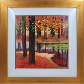 David Najar (Israeli, b. 1962) Signed & Numbered Giclee W/ COA, "A Scene From Autumn" 103/950