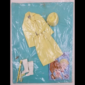 Vintage 1963 Stormy Weather Barbie Coat Sealed On Cardboard