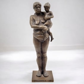 Bronze Figural Nude Sculpture From T.J. Dixon's "Real Women" Project, Julianna 27 FOR NON PROFI