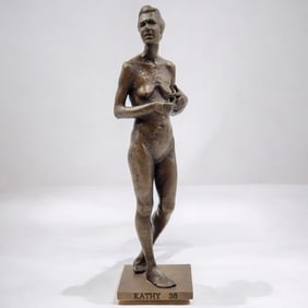 Bronze Figural Nude Sculpture From T.J. Dixon's "Real Women" Project, Kathy 38 FOR NON PROFIT