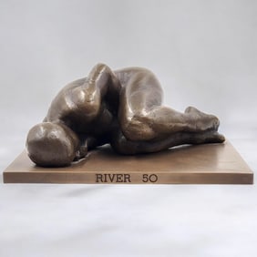 Bronze Figural Nude Sculpture From T.J. Dixon's "Real Women" Project, River 50 FOR NON PROFIT