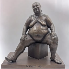 Bronze Figural Nude Sculpture By T.J. Dixon's "Real Women" Project, Wendy 45, For Non-Profit