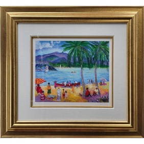 Jean-Claude Picot (French, 1933-2020) Seriolithograph W/ COA, "Paysage a Fort de France"