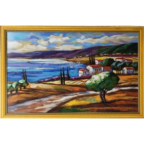 Slava Brodinsky (Russian, b. 1955) Serigraph W/ COA, "Sea Of Gallilee" 127/550