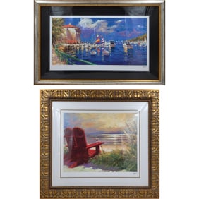 Marko Mavrovich (Croatian-American, b. 1960) Pair Of Signed Seriolithographs
