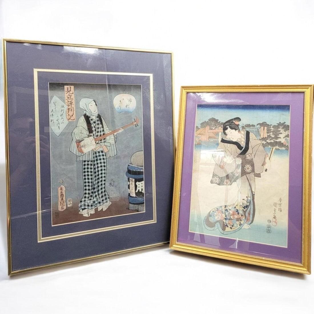 Pair Of Framed Japanese Wood Block Prints (1 of 13)