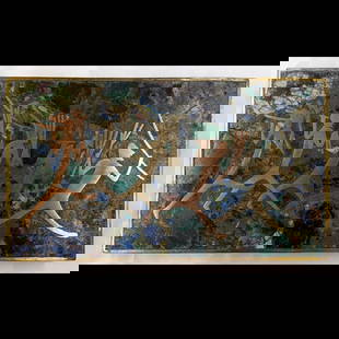 Vintage Mexican Taxco Brass Inlay Trinket Box, Wood Lined Interior, With Malachite and Lapis Lazuli: Vintage Mexican Taxco Brass Inlay Trinket Box, Wood Lined Interior, With Malachite and Lapis Lazuli. Measures approx. 4 1/2" X 7 3/4" X 1". Please copy and paste the URL link below to rev