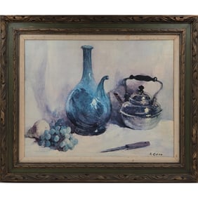 Rudolph Colao (American Mass/Maine, 1927-2014) Digital Print On Canvas Still Life