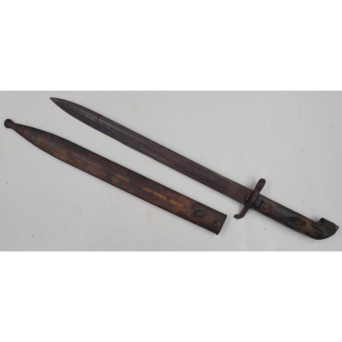 Rare Swedish m/1915 Navy Bayonet: **DUE TO THIS LOT BEING CLASSED AS A WEAPON IT MUST BE PAID VIA BANK WIRE TRANSFER OR CERTIFIED CHECK.** Rare Swedish m/1915 Navy Bayonet. Measures approx 19" X 3" Please copy and p