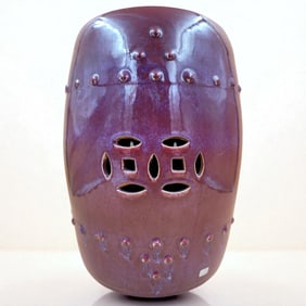 Chinese Oxblood Porcelain Garden Seat