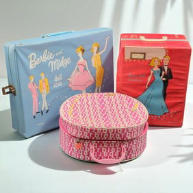 Vintage Mattel Barbie Wardrobe Boxes, 3 Pieces