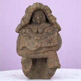 Pre-Columbian Pottery Shaman Figure