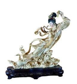 A Magnificent Carved Chinese Figural Grouping, Circa 1900
