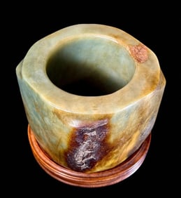 Rare, Ancient Neolithic to Han Dynasty Chinese Nephrite Carved Jade Cong