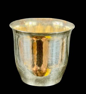 Georg Jensen Sterling Silver Cup, Signed, 77 Grams: Georg Jensen Sterling Silver Cup, Signed, 77 Grams. Excellent condition. Measures 3" tall and 3" wide. Please READ & REVIEW our Terms and Conditions before bidding, payment, shipping and other specifi