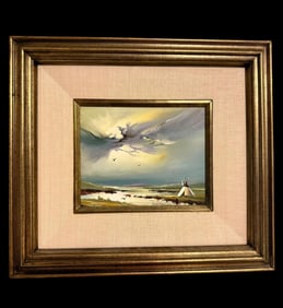 Oil On Panel by Noted Artist Vincent Fleming, Signed And Dated 1989