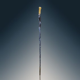 A Presentation Coral And Gold Staff M Jusuf 21.6 K Gold, Approx. 32.67 DWT or 50 Grams