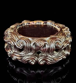 A Very Fine Hand Carved Chinese Hardwood Stand, Qing Dynasty, Circa 1800’s