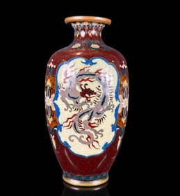 A Fine Antique Japanese Cloisonne Vase, Meiji Period