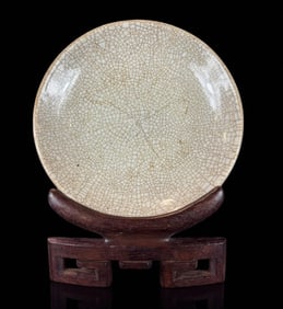 18th C Chinese Crackle Glaze Bowl, Ge Style
