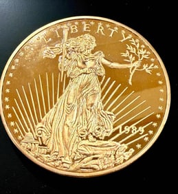 A Pristine Ungraded Washington Mint 1988 Gold Eagle Coin EP .999 8Oz Silver