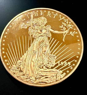 A Pristine Ungraded Washington Mint 1988 Gold Eagle Coin EP .999 8Oz Silver: ***DUE TO THIS LOT BEING SILVER IT MUST BE PAID VIA BANK WIRE TRANSFER OR CERTIFIED CHECK.*** A Pristine Ungraded Washington Mint 1988 Gold Eagle Coin EP .999 8Oz Silver. Please READ & REVIEW our