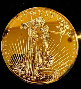 A Pristine Ungraded Washington Mint 1988 Gold Eagle Coin EP .999, 8Oz Silver: ***DUE TO THIS LOT BEING SILVER IT MUST BE PAID VIA BANK WIRE TRANSFER OR CERTIFIED CHECK.**** A Pristine Ungraded Washington Mint 1988 Gold Eagle Coin EP .999 8Oz Silver. Please READ & REVIEW our