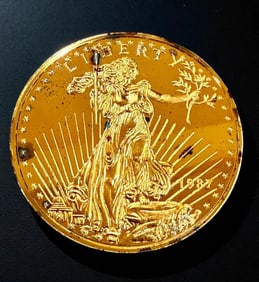 A Pristine Ungraded Washington Mint 1988 Gold Eagle Coin EP .999, 8Oz Silver