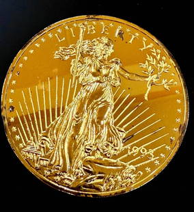 A Pristine Ungraded Washington Mint 1988 Gold Eagle Coin EP .999, 8Oz Silver: ***DUE TO THIS LOT BEING SILVER IT MUST BE PAID VIA BANK WIRE TRANSFER OR CERTIFIED CHECK.*** A Pristine Ungraded Washington Mint 1988 Gold Eagle Coin EP .999 8Oz Silver. Please READ & REVIEW our